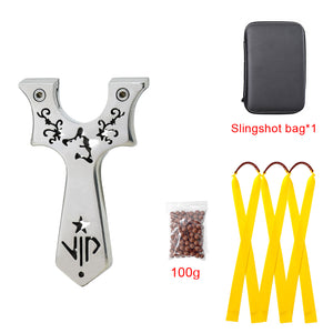 Dark Slate Gray Cherry Blossom Exquisite Stainless Steel Slingshot MARKSMAN