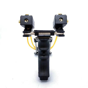 Antique White Police Dog Green / Red Laser Outdoor Target Shooting Powerful Folding Wrist Slingshot MARKSMAN