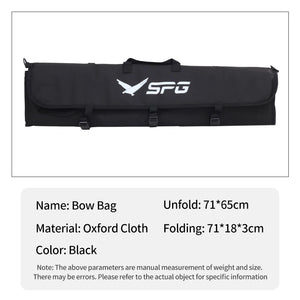 Dark Slate Gray SPG Foldable Bow Bag Oxford Cloth | Recurve Takedown Bow Case SPG