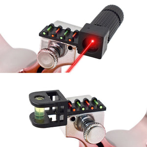 Gray Red Gradient Precision Shooting Powerful Resin Slingshot For Outdoor Target Shooting SLINGSTER