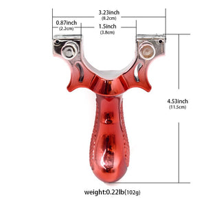Sienna Red Gradient Precision Shooting Powerful Resin Slingshot For Outdoor Target Shooting SLINGSTER