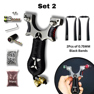 Light Gray Marksman® Flying Bird Mercedes Benz Premium Stainless Steel Slingshot | Different Thickness Options MARKSMAN