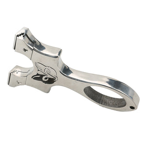 Gray Bright Design Fox Shaped Stainless Steel Slingshot MARKSMAN