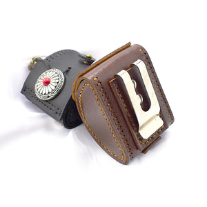 Dim Gray Portable Slingshot Leather Bag Multifunctional Slingshot Bag Outdoor Target Shooting Slingshot Accessories INDIAN SLINGSHOT