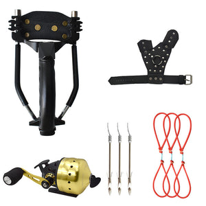 Dark Slate Gray Professional Three Calipers Stainless Steel High Magnetic Slingshot with Outdoor Shooting Slingshot Set INDIAN SLINGSHOT