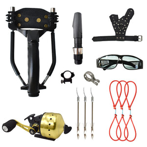 Wheat Professional Three Calipers Stainless Steel High Magnetic Slingshot with Outdoor Shooting Slingshot Set INDIAN SLINGSHOT