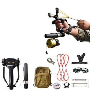 Dark Slate Gray Professional Three Calipers Stainless Steel High Magnetic Slingshot with Outdoor Shooting Slingshot Set INDIAN SLINGSHOT