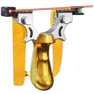 White Smoke Single Screw Yellow Portable Resin Strong Fiber Slingshot – Outdoor Recreational Sling Tool MARKSMAN