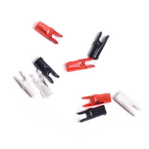 White Smoke Pin Plastic Arrow Nocks for Carbon Arrows MARKSMAN