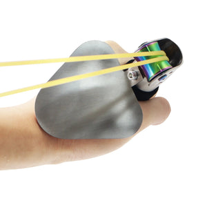 Rosy Brown Stainless Steel ViperGrip Pulley Design Slingshot MARKSMAN