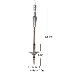 Light Slate Gray Willow Leaf Fishing Dart with Stable Front MARKSMAN