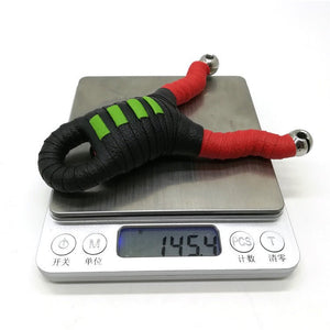 Gray 304 Stainless Steel Recurve Single Card Iron Hand Slingshot Traditional Round Rubber Band Full Throw Mirror Single Slingshot