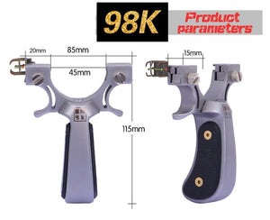 Dark Gray 304 Stingling Stingles Hunting Big Power Precision Outdoor 98k With Rubber Band Leather Catapult High-end precision workmanship