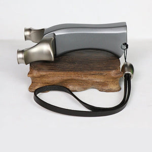 Lavender 440C Stainless Steel Aluminum Handle Chicken King Flat Leather Slingshot Hunting Competitive Chicken King Slingshot Catapult