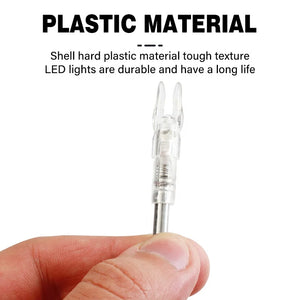 Archery Lighted Arrow Nocks LED Automatically Light up Glowing 3 Pack Hunting Fit ID 6.2 Mm Pins Pure Carbon Arrow Shaft