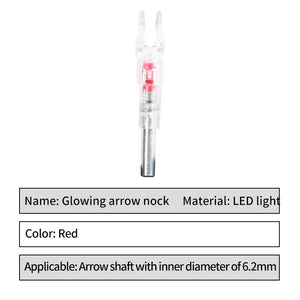 Archery Lighted Arrow Nocks LED Automatically Light up Glowing 3 Pack Hunting Fit ID 6.2 Mm Pins Pure Carbon Arrow Shaft