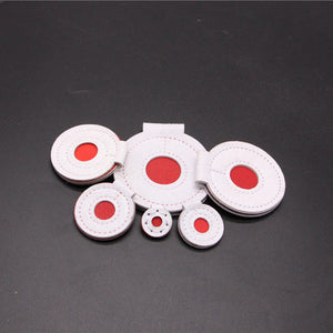 Dark Slate Gray Slingshot Leather Target from 2cm-7cm With Three-Layer Thickening White Red Bull's-eye INDIAN SLINGSHOT