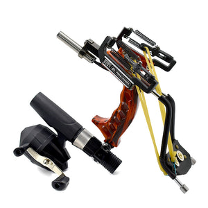 Dark Slate Gray Professional Instructor Slingbow with Wrist and Infrared Sight Adult Fishing Slingshot Set INDIAN SLINGSHOT