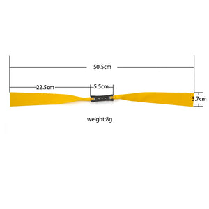 Orange Large Bow Head 0.80mm/1.0mm 3.7cm Wide Flat Rubber Band for Long Rod Slingshot Catapult INDIAN SLINGSHOT