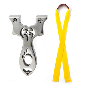 Gray New Fire Moon Stainless Steel Slingshot MARKSMAN