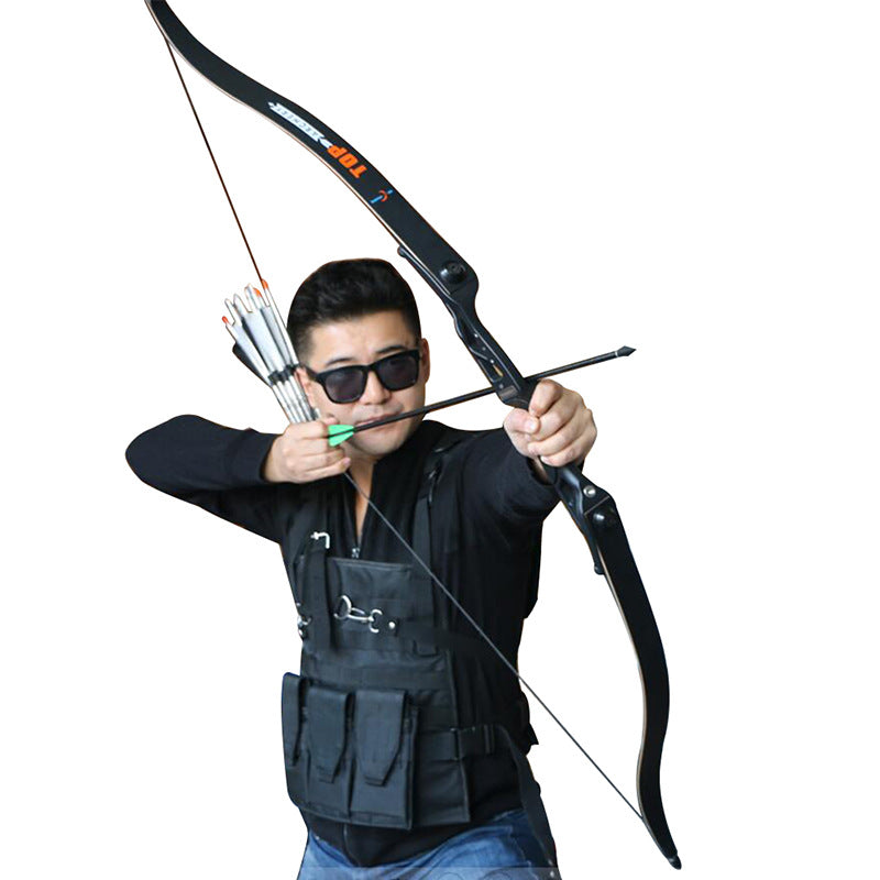 Dark Slate Gray Recurve 30-50Lbs 56 Inches Target Shooting Recurve Bow With Sight Arrow Rest For Right Hand User Archery Target Shooting marksman