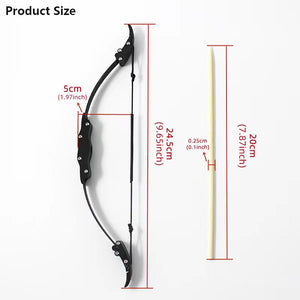 White Smoke Creative Kids Mini Recurve Bow High Quality Stainless Steel Creative and Wild Archery Powerful Outdoor Sports Arrow Wooden SLINGSTER
