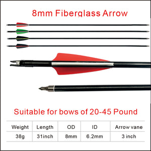 Black Carbon Fiber Fishing Shooting arrows Target Shooting Arrows MARKSMAN