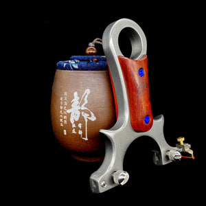 Rosy Brown Stainless Steel Wooden Crosses Star Slingshot Fast Straight Shank Crushed Leather Bow Tie Free Outdoor Slingshot INDIAN SLINGSHOT