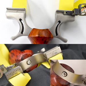 Light Gray Hot Sale Professional Powerful Wooden Stainless Steel Slingshot for Outdoor Target Shooting Catapult INDIAN SLINGSHOT