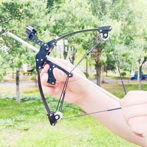 Light Gray New Mini Bow Slingshot Stainless Steel Bow Short Axis Triangle Bow Archery Powerful Creative Outdoor Sports Archery Toy for Kids INDIAN SLINGSHOT