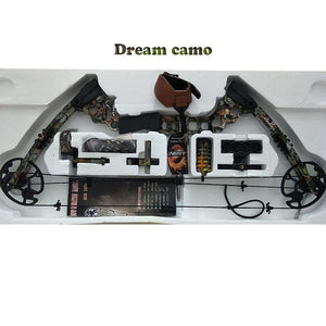 Gray Junxing M120 Dream Compound Bow Right Hand Outdoor Bows Arrows Archery Powerful Shooting | Weight 20-70 lbs | 320fps INDIAN SLINGSHOT