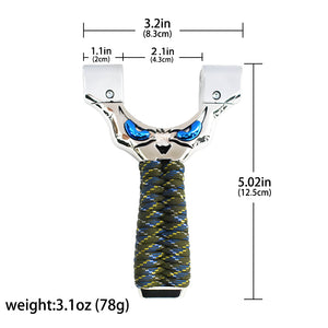Light Gray Resin Monster Slingshot Outdoor Shooting Slingshot with Rubber Band INDIAN SLINGSHOT