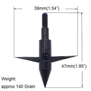 Dark Slate Gray Black Metal Target Arrow and Dart Head INDIAN SLINGSHOT