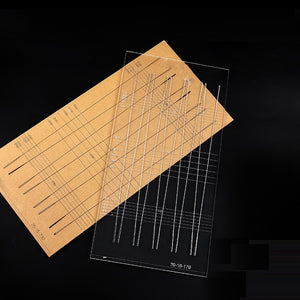Black Flat Band Cutting template Tool Tapered Ruler Slingshot Catapult Accessories INDIAN SLINGSHOT