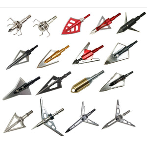 Gray Fishing Arrow Broadhead 100/ 125/ 200 Grains HOOYI