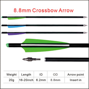 Black Carbon Fiber Fishing Shooting arrows Target Shooting Arrows MARKSMAN