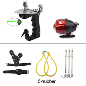 Light Gray Upgraded Bow Head Shooting Fish Slingshot Package INDIAN SLINGSHOT