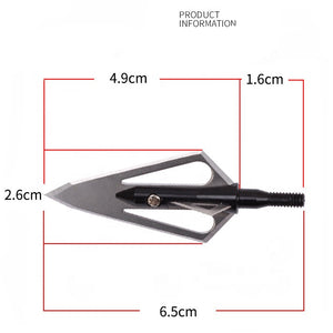 Light Gray JX240 Arrow Tip 100 Grain Broadheads INDIAN SLINGSHOT