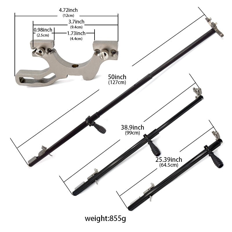 Gray LR1 Black Long Rod  With Torch Light MARKSMAN