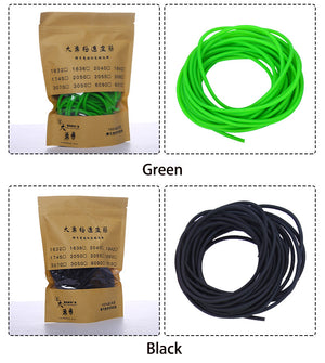 Dark Green 1 Meter Slingshot Rubber Tube Band | Diameters of 1632 / 2040 / 1842 / 1745 / 2050 / 3060 / 6090 / 2055/ 1636 Latex Tube Round Rubber Band Slingshot Accessories INDIAN SLINGSHOT