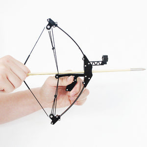 White Smoke New Mini Bow Slingshot Stainless Steel Bow Short Axis Triangle Bow Archery Powerful Creative Outdoor Sports Archery Toy for Kids INDIAN SLINGSHOT