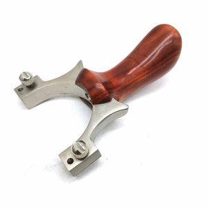 Gray TTF Recurve Bow Handle Slingshot Stainless Steel Bow Head For Outdoor Target Shooting Slingshot INDIAN SLINGSHOT