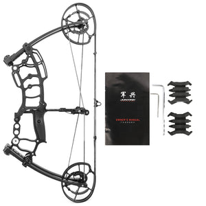 Dark Slate Gray M109K Dual-Purpose Composite Bow Archery And Fishing Bow Short-Axis Pulley Compound Bow JUNXING