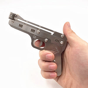 Rosy Brown Mini Pistol Crossbow Outdoor Elastic Shooting with Arrows INDIAN SLINGSHOT