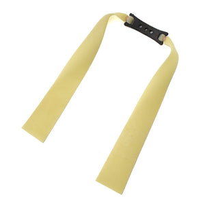 Tan Large bow head 0.80mm/1.0mm 3.7cm wide flat rubber band for long rod slingshot catapult INDIAN SLINGSHOT