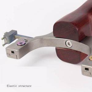 Dark Slate Gray TTF Stainless Steel Bow Head Optical Fiber Sight Slingshot For Target Shooting Slingshot INDIAN SLINGSHOT