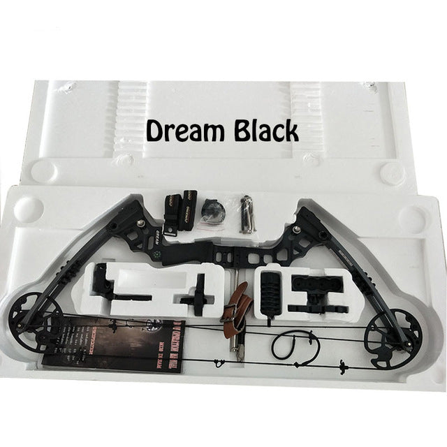 Light Gray Junxing M120 Dream Compound Bow Right Hand Outdoor Bows Arrows Archery Powerful Shooting | Weight 20-70 lbs | 320fps INDIAN SLINGSHOT