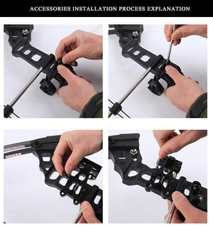 Black Junxing M120 Dream Compound Bow Right Hand Outdoor Bows Arrows Archery Powerful Shooting | Weight 20-70 lbs | 320fps INDIAN SLINGSHOT