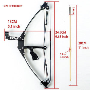 White Smoke New Mini Bow Slingshot Stainless Steel Bow Short Axis Triangle Bow Archery Powerful Creative Outdoor Sports Archery Toy for Kids INDIAN SLINGSHOT