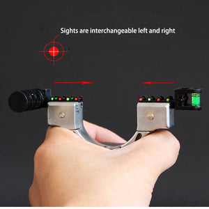 Tan Alloy Cobra Quick Pressure Laser Light Infrared Slingshot Outdoor Target Shooting INDIAN SLINGSHOT